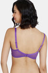 Zivame Wildberry Fling Double Layered Non Wired 3/4Th Coverage Bra - Royal Purple — thumbnail 2